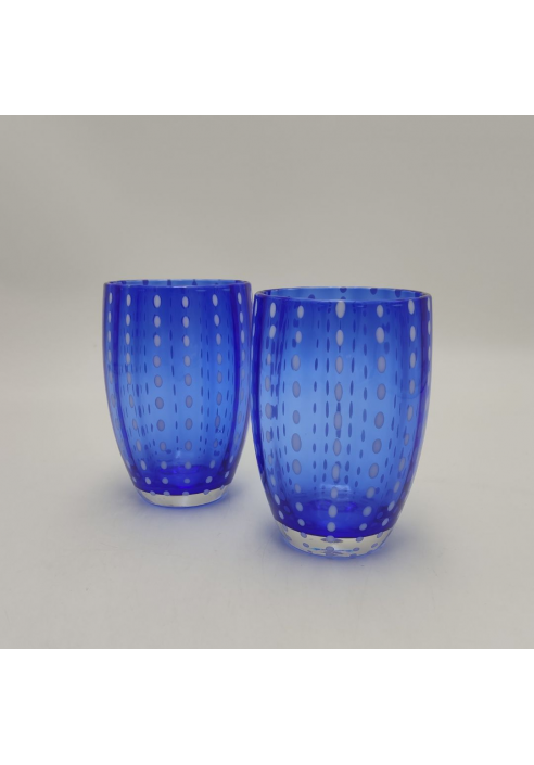 SET 2 VASOS PERLE AZUL