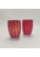 SET 2 VASOS PERLE ROJO