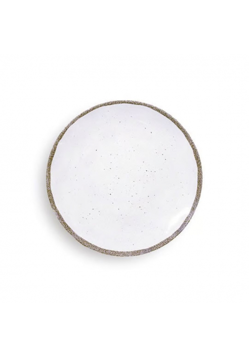 PLATO POSTRE TERRAE BLANCO 21 CM.